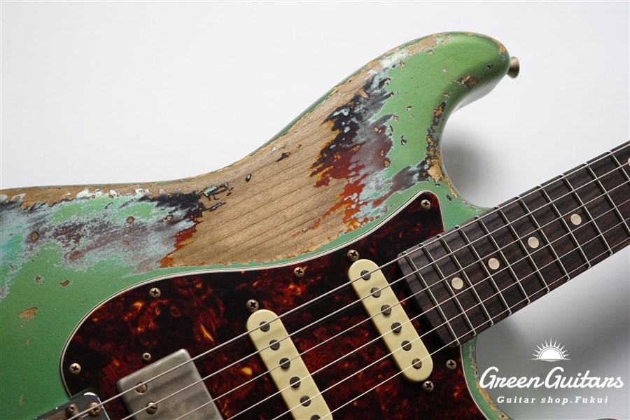 XSC-2 - Vintage Firemist Silver over 3 Tone Burst / Super Heavy Aged / Master Grade Flame Maple