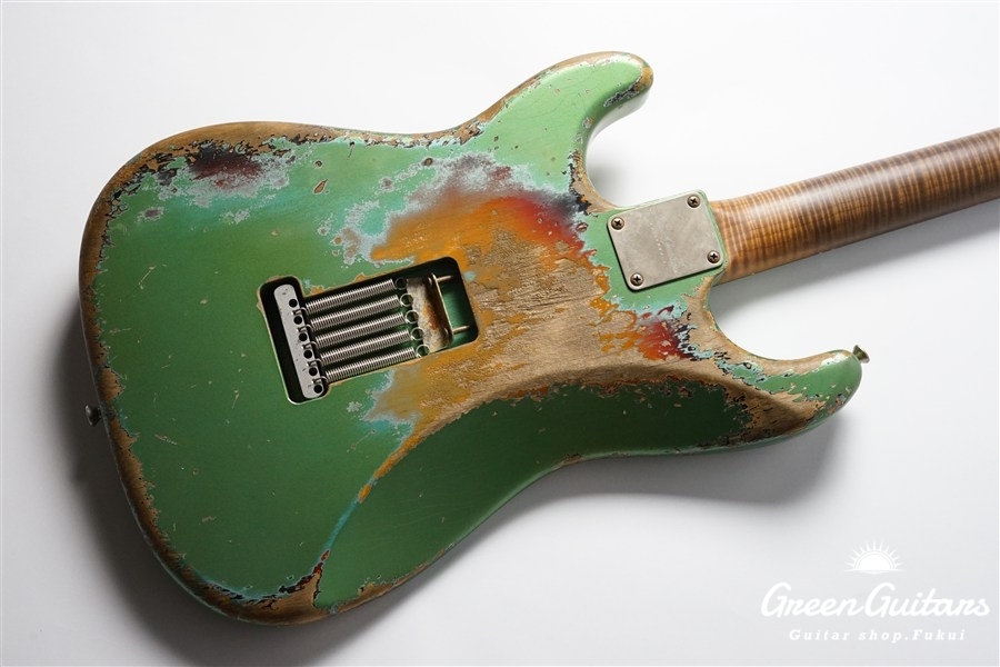XSC-2 - Vintage Firemist Silver over 3 Tone Burst / Super Heavy Aged / Master Grade Flame Maple