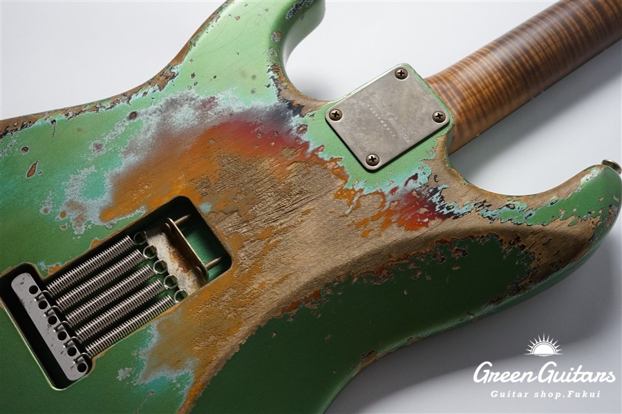 XSC-2 - Vintage Firemist Silver over 3 Tone Burst / Super Heavy Aged / Master Grade Flame Maple