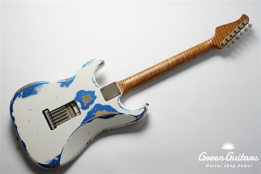 ギター Xotic XSC-2 Olympic White Relic Xotic XSC-2 - Olympic White over Lake Placid Blue / Heavy Aged
