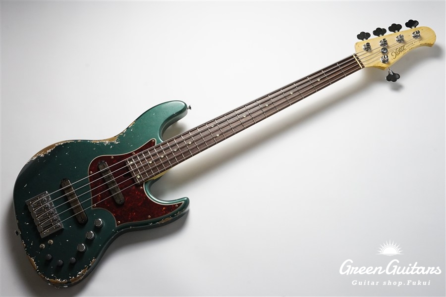 ベース Xotic R / Alder / Aged Heavy / Green Sherwood Dark - 5st XJ-1T Xotic lic Green Sherwood 5st XJ-1T ベース