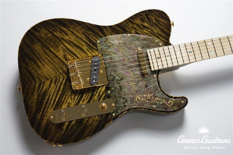 MOMOSE エレキギター Telecasterスタイル 最終値下げMomose MT1-STD/R Guard Pick Acryl Gold / Blue Placid Lake Dark - ギター