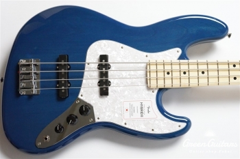 2021 Collection Made in Japan Hybrid II Jazz Bass - Indigo Trans