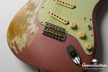 MBS 1961 Stratocaster Ultimate Relic Masterbuilt by Paul Waller - Burgundy Mist Metallic-MH