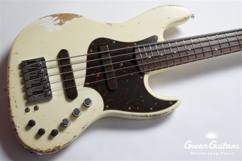 XJ-1T 5st - Vintage White Heavy Aged / Alder / R / MH #2511