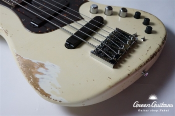 XJ-1T 5st - Vintage White Heavy Aged / Alder / R / MH #2511