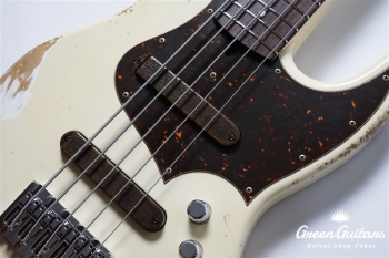 XJ-1T 5st - Vintage White Heavy Aged / Alder / R / MH #2511