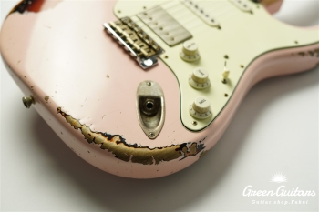 XSC-2 - Shell Pink over 3TB / Heavy Aged / Alder / R / Roasted Flame Maple Neck #2613