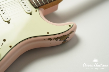 XSC-2 - Shell Pink over 3TB / Heavy Aged / Alder / R / Roasted Flame Maple Neck #2613