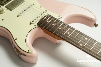 XSC-2 - Shell Pink over 3TB / Heavy Aged / Alder / R / Roasted Flame Maple Neck #2613