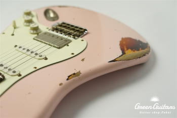 XSC-2 - Shell Pink over 3TB / Heavy Aged / Alder / R / Roasted Flame Maple Neck #2613