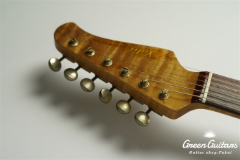 XSC-2 - Shell Pink over 3TB / Heavy Aged / Alder / R / Roasted Flame Maple Neck #2613