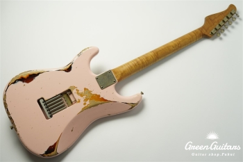 XSC-2 - Shell Pink over 3TB / Heavy Aged / Alder / R / Roasted Flame Maple Neck #2613