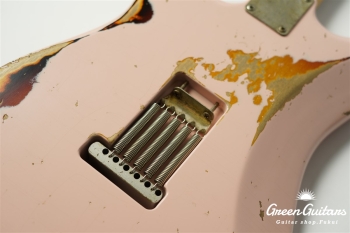 XSC-2 - Shell Pink over 3TB / Heavy Aged / Alder / R / Roasted Flame Maple Neck #2613