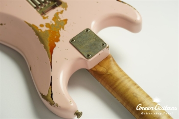 XSC-2 - Shell Pink over 3TB / Heavy Aged / Alder / R / Roasted Flame Maple Neck #2613