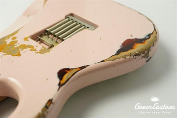 XSC-2 - Shell Pink over 3TB / Heavy Aged / Alder / R / Roasted Flame Maple Neck #2613