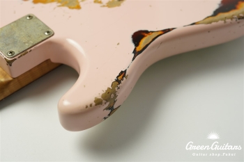 XSC-2 - Shell Pink over 3TB / Heavy Aged / Alder / R / Roasted Flame Maple Neck #2613