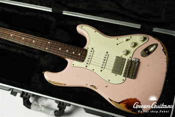 XSC-2 - Shell Pink over 3TB / Heavy Aged / Alder / R / Roasted Flame Maple Neck #2613