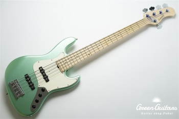 Metroline ML21 VJ5 ASH / Swamp Ash Body / 5-String - Solid Sage Green Metallic Satin