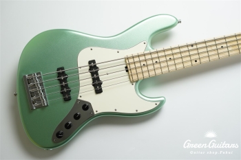 Metroline ML21 VJ5 ASH / Swamp Ash Body / 5-String - Solid Sage Green Metallic Satin