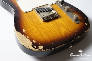 XTC-1 - Tobacco Burst / Heavy Aged / Ash / 5A Grade Flame Maple Neck #3306