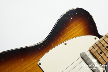XTC-1 - Tobacco Burst / Heavy Aged / Ash / 5A Grade Flame Maple Neck #3306