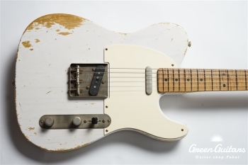 XTC-1 - White Blonde / Heavy Aged / Ash / 5A Grade Flame Maple Neck