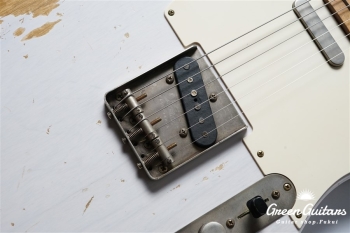 XTC-1 - White Blonde / Heavy Aged / Ash / 5A Grade Flame Maple Neck