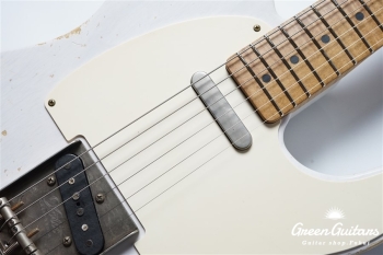 XTC-1 - White Blonde / Heavy Aged / Ash / 5A Grade Flame Maple Neck