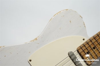 XTC-1 - White Blonde / Heavy Aged / Ash / 5A Grade Flame Maple Neck
