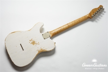 XTC-1 - White Blonde / Heavy Aged / Ash / 5A Grade Flame Maple Neck