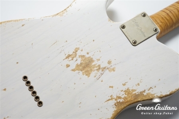 XTC-1 - White Blonde / Heavy Aged / Ash / 5A Grade Flame Maple Neck