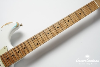 XSC-2 - Olympic White over Seafoam Green / Heavy Aged / Alder / 5A Grade Flame Maple Neck