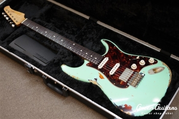 XSC-2 - Vintage Surf Green over 3 Tone Burst / Heavy Aged / Alder