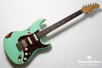 XSC-2 - Vintage Surf Green over 3 Tone Burst / Heavy Aged / Alder