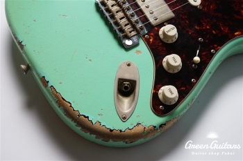 XSC-2 - Vintage Surf Green over 3 Tone Burst / Heavy Aged / Alder