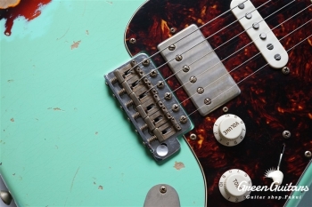 XSC-2 - Vintage Surf Green over 3 Tone Burst / Heavy Aged / Alder