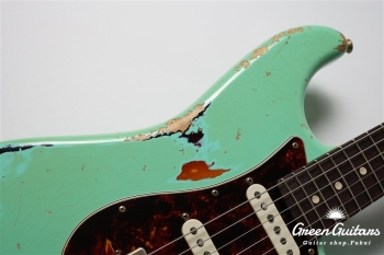 XSC-2 - Vintage Surf Green over 3 Tone Burst / Heavy Aged / Alder