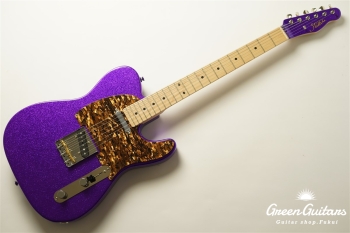 Model T. Glassy #177 Metallic Purple Sparkle Pickguard & Sunglasses - Shaped by stone-D eyewear (2000s Cellulose Acetate/Made in SABAE,FUKUI)