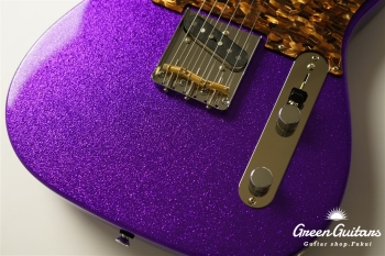 Model T. Glassy #177 Metallic Purple Sparkle Pickguard & Sunglasses - Shaped by stone-D eyewear (2000s Cellulose Acetate/Made in SABAE,FUKUI)