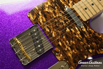 Model T. Glassy #177 Metallic Purple Sparkle Pickguard & Sunglasses - Shaped by stone-D eyewear (2000s Cellulose Acetate/Made in SABAE,FUKUI)