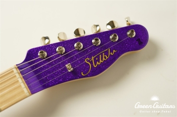 Model T. Glassy #177 Metallic Purple Sparkle Pickguard & Sunglasses - Shaped by stone-D eyewear (2000s Cellulose Acetate/Made in SABAE,FUKUI)