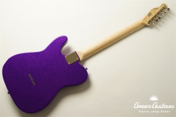 Model T. Glassy #177 Metallic Purple Sparkle Pickguard & Sunglasses - Shaped by stone-D eyewear (2000s Cellulose Acetate/Made in SABAE,FUKUI)