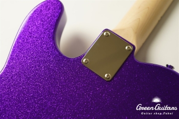 Model T. Glassy #177 Metallic Purple Sparkle Pickguard & Sunglasses - Shaped by stone-D eyewear (2000s Cellulose Acetate/Made in SABAE,FUKUI)