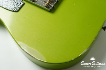 Model T. #179 Light Aged - Guacamole Mist Metallic Pickguard & Sunglasses - Shaped by stone-D eyewear (1990s Cellulose Acetate/Made in SABAE,FUKUI) 