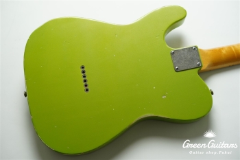 Model T. #179 Light Aged - Guacamole Mist Metallic Pickguard & Sunglasses - Shaped by stone-D eyewear (1990s Cellulose Acetate/Made in SABAE,FUKUI) 