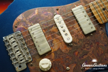 Model S. #189 Multi Layer Heavy Aged - Dark Lake Placid Blue over 3TS with Copper Red