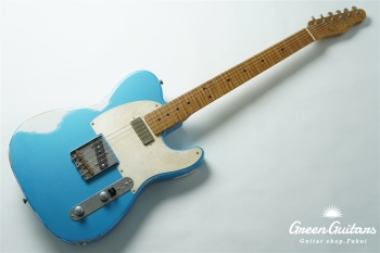 Model T. #198 Multi Layer Heavy Aged - Lake Placid Blue over White with Silver