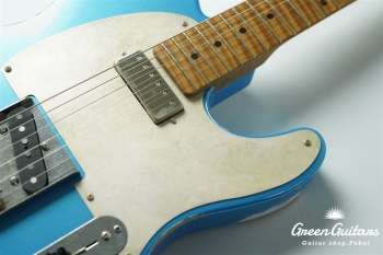 Model T. #198 Multi Layer Heavy Aged - Lake Placid Blue over White with Silver