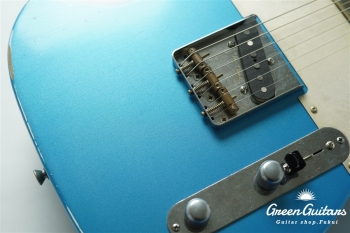 Model T. #198 Multi Layer Heavy Aged - Lake Placid Blue over White with Silver